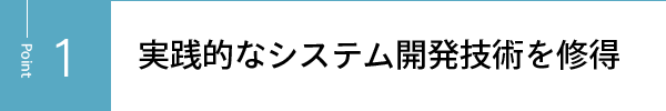 実践的なシステム開発技術を修得